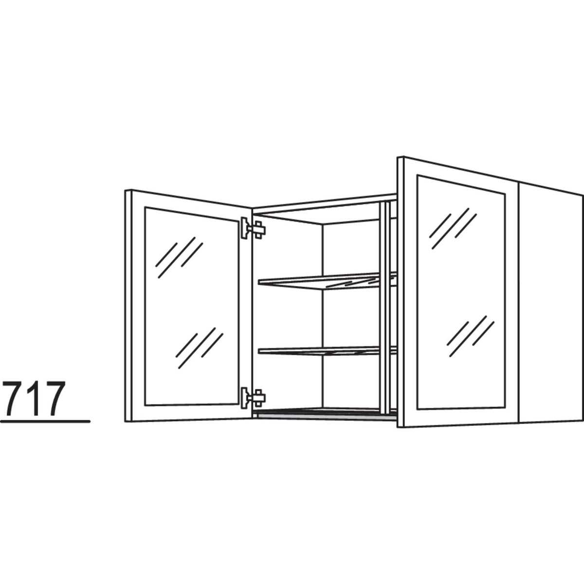 Nobilia Wandschrank NWG90-1 64109