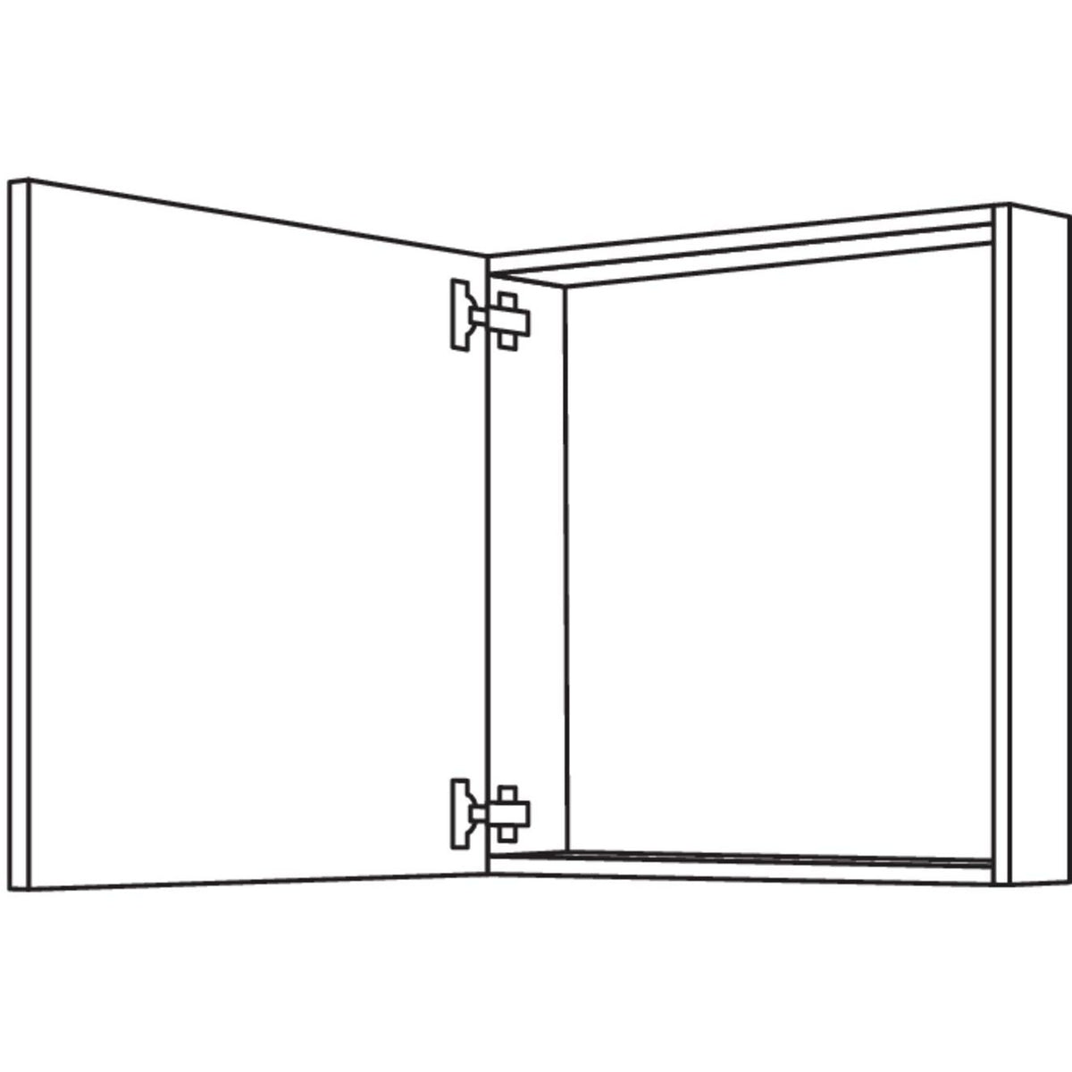 Nobilia Wandschrank-Rahmenteil WRT60-1 31446