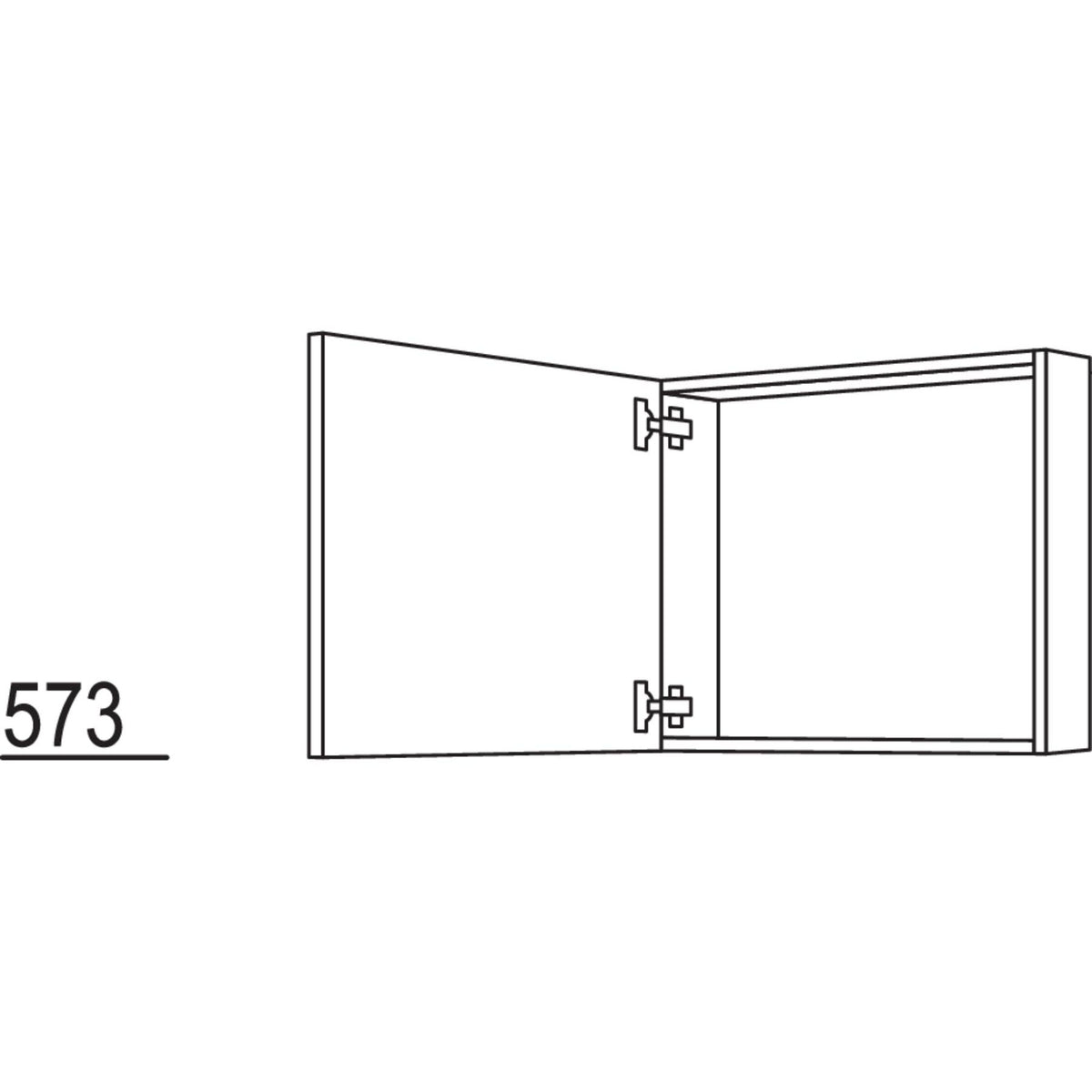 Nobilia Wandschrank-Rahmenteil WRT40-58 26444