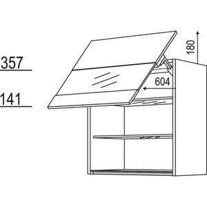 Nobilia Wandschrank Schwingklappe NWKSGL60-1 64406