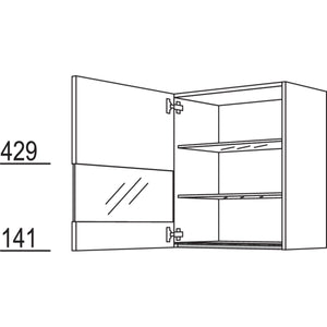 Nobilia Wandschrank Segmentglastür NWGS60-2 66436
