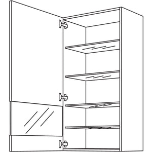 Nobilia Wandschrank Segmentglastuer WGLS45-130 25551