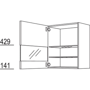 Nobilia Wandschrank Segmentglastuer WGLS60-2 41436