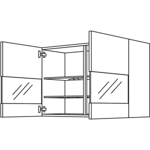 Nobilia Wandschrank Segmentglastuer WGLS90-1 34440