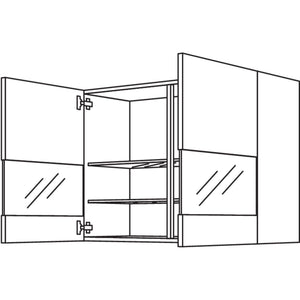 Nobilia Wandschrank Segmentglastuer WGLS100-2 41441