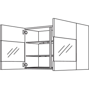 Nobilia Wandschrank Segmentglastueren NWGS90-1 64440