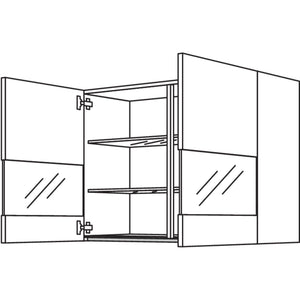 Nobilia Wandschrank Segmentglastueren NWGS90-2 66440