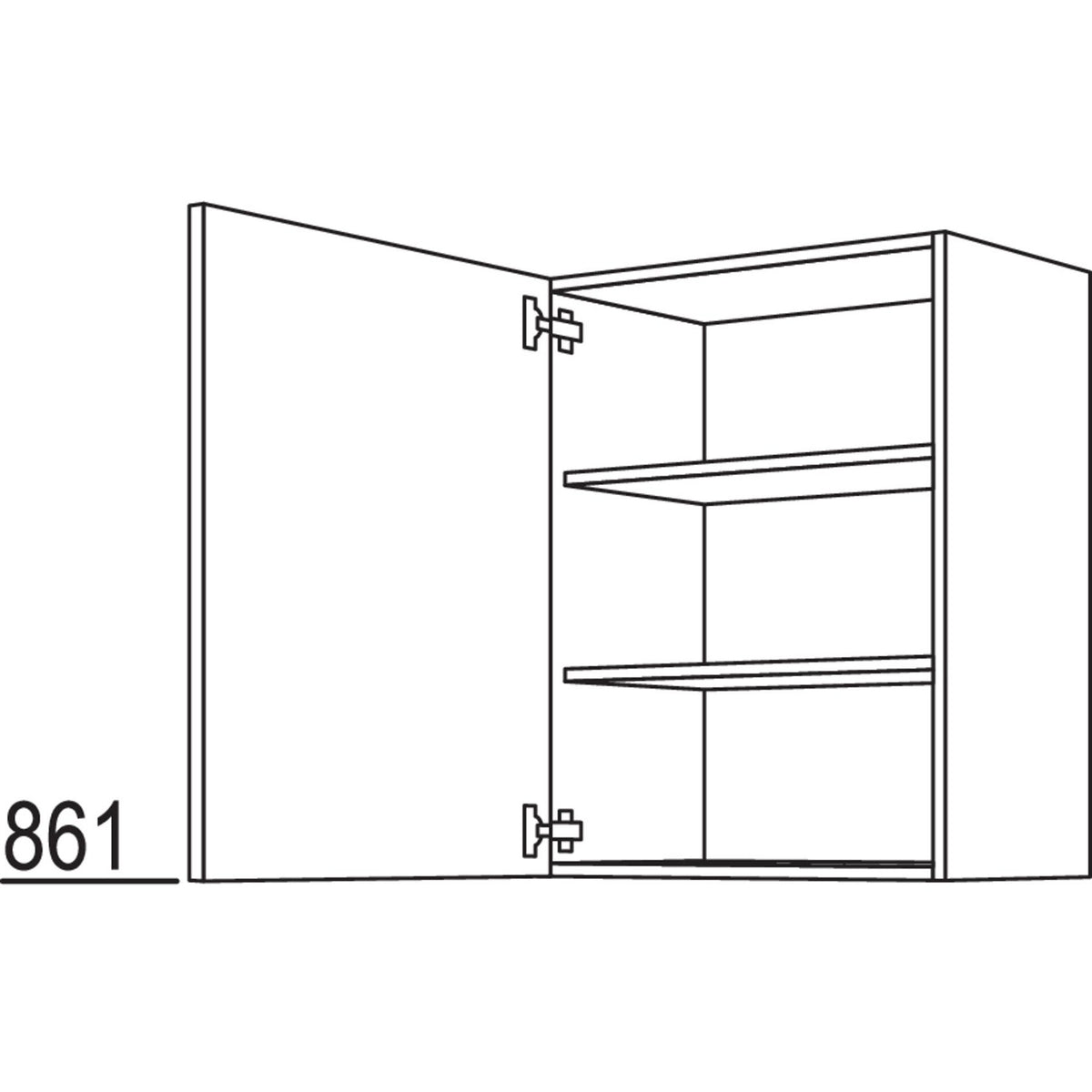 nobilia Wandschrank W45-3 52045
