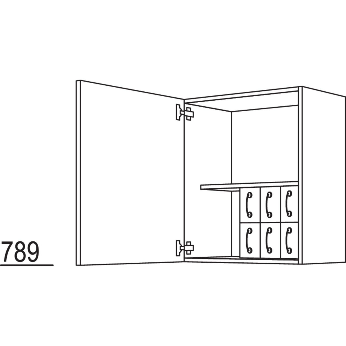 Nobilia Wandschrank WS60-2 42016