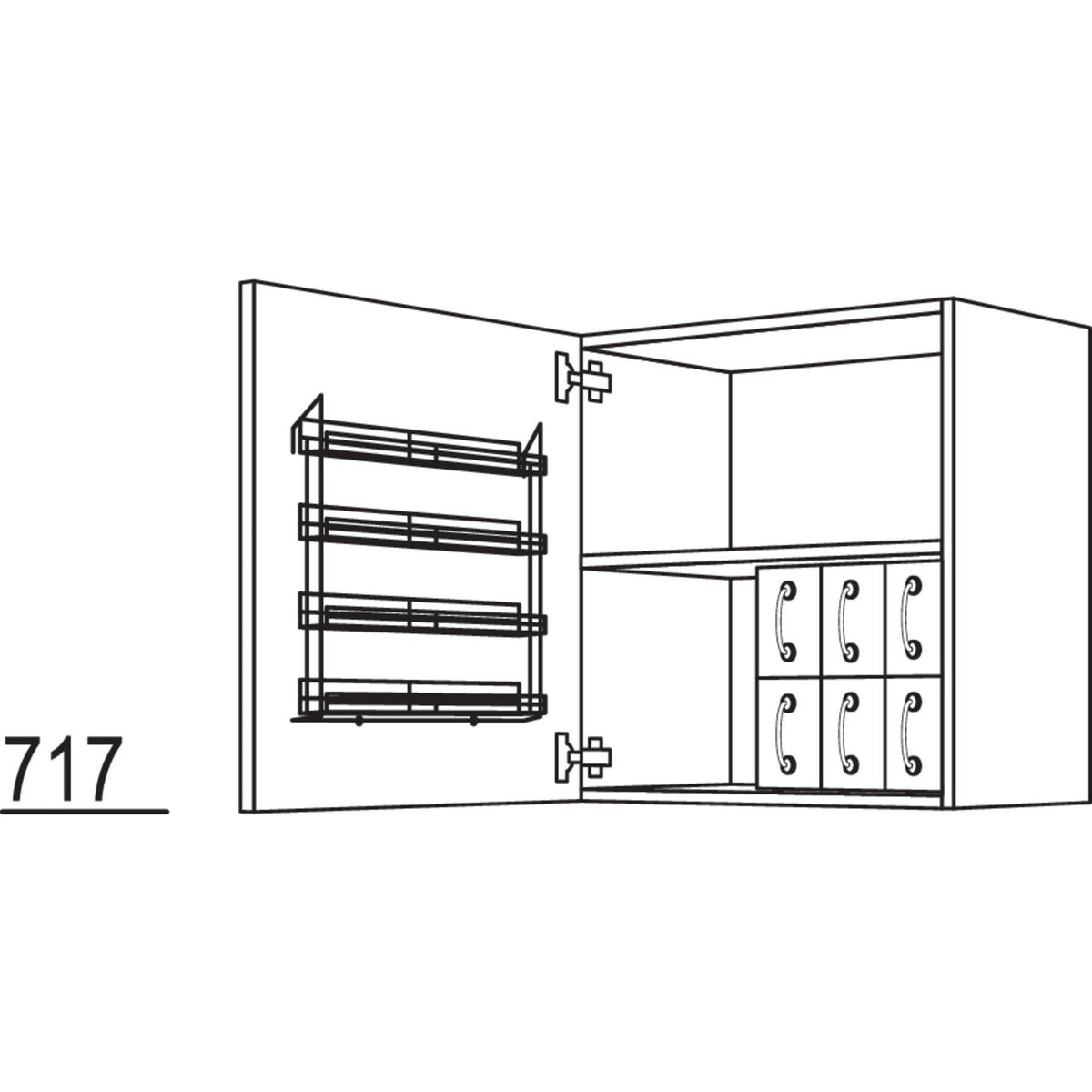 Nobilia Wandschrank WSG60-1 32026