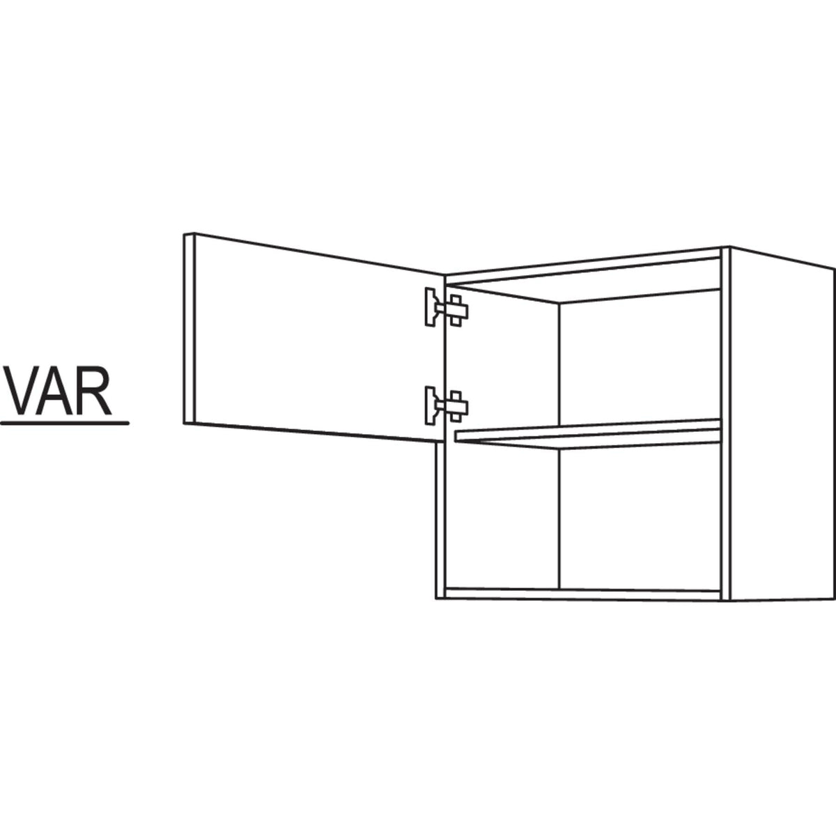 Nobilia Wandschrank fuer Mikrowellengeraet NWM60-1 63568