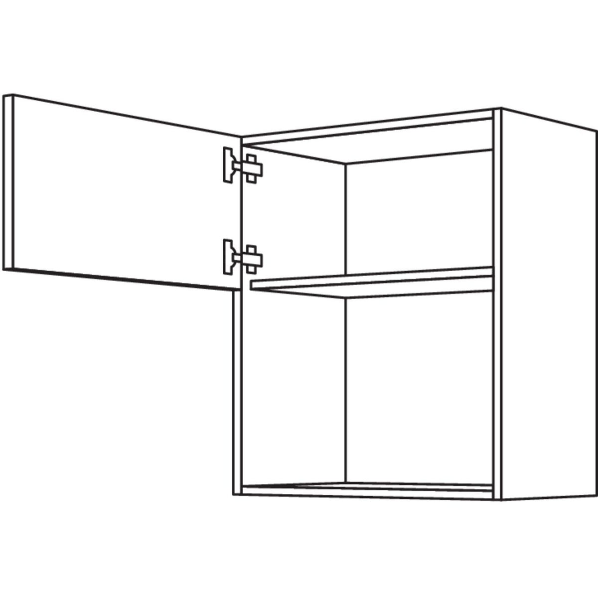 Nobilia Wandschrank fuer Mikrowellengeraet NWM60-2 66568