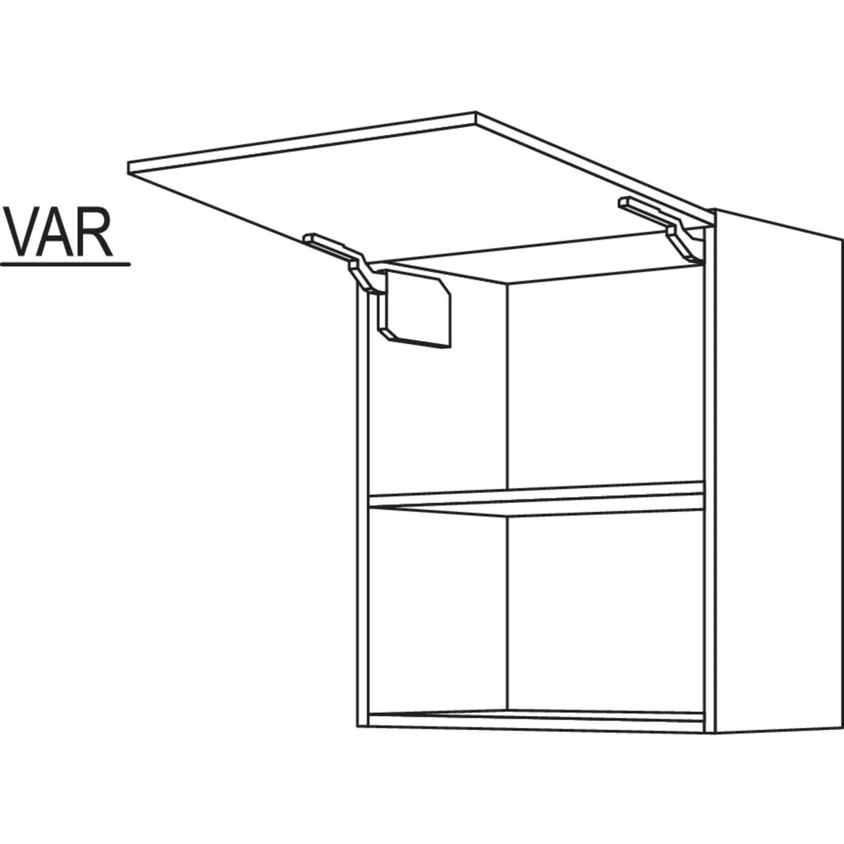 Nobilia Wandschrank fuer Mikrowellengeraet WM60-2 40568