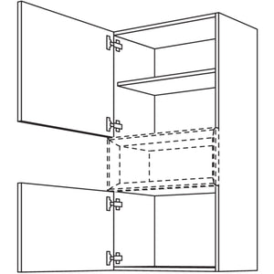Nobilia Wandschrank fuer Regaleinsatz Case W2C40-130 25228