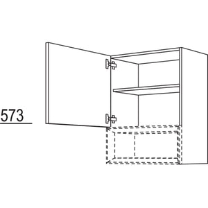 Nobilia Wandschrank fuer Regaleinsatz Case WCU60-3 51021