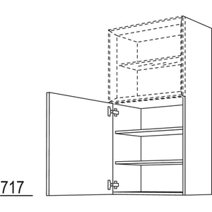 Nobilia Wandschrank fuer Regaleinsatz Case WDCO45-130 25224