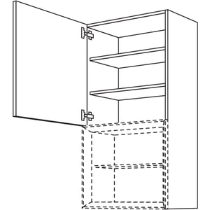 Nobilia Wandschrank fuer Regaleinsatz Case WDCU50-130 25220