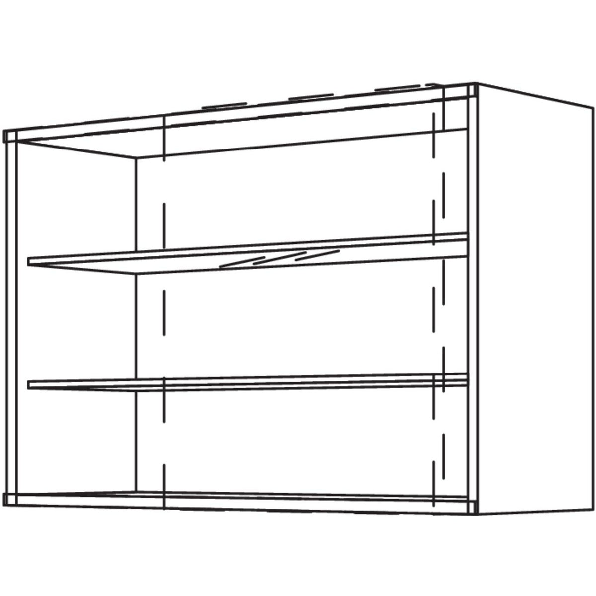 Nobilia Wandschrank fuer Schiebetueren WSTK60-1 32816