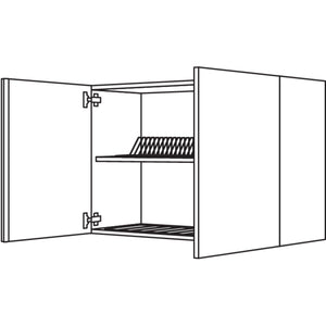 Nobilia Wandschrank mit Abtropfgitter WAG90-1 32039