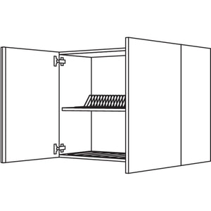 Nobilia Wandschrank mit Abtropfgitter WAG90-2 42039