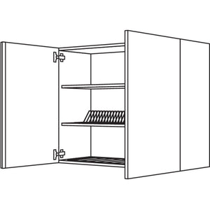 Nobilia Wandschrank mit Abtropfgitter WAG90-3 52039