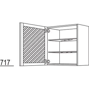 Nobilia Wandschrank mit Holzgittertuer WGH60-1 31386