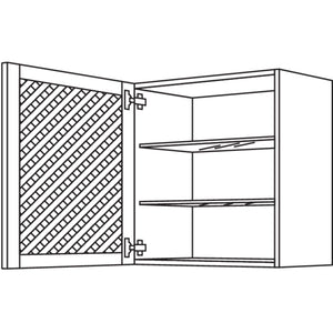 Nobilia Wandschrank mit Holzgittertuer WGH45-1 31384