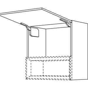 Nobilia Wandschrank mit Klappe fuer Regaleinsatz Case WKC40-1 32834