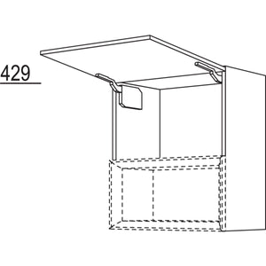 Nobilia Wandschrank mit Klappe fuer Regaleinsatz Case WKC60-2 42064