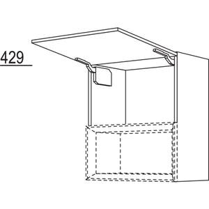 Nobilia Wandschrank mit Klappe fuer Regaleinsatz Case WKC50-2 42063