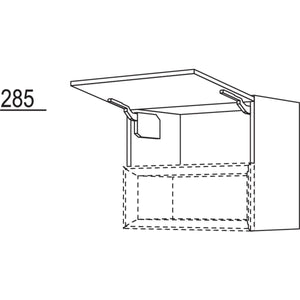 Nobilia Wandschrank mit Klappe fuer Regaleinsatz Case WKC50-58 65860
