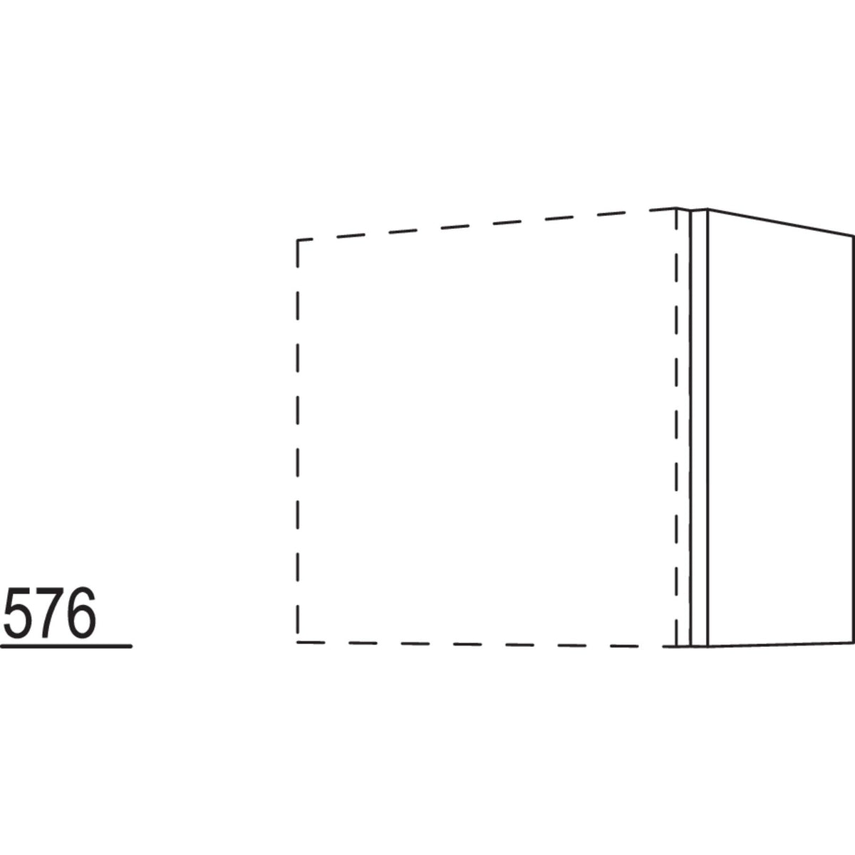 Nobilia Wandschrankseite WS-58 26508