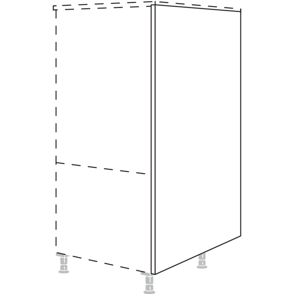 Nobilia Wange fuer Raumplanung in Korpushoehe HWKR16 16524