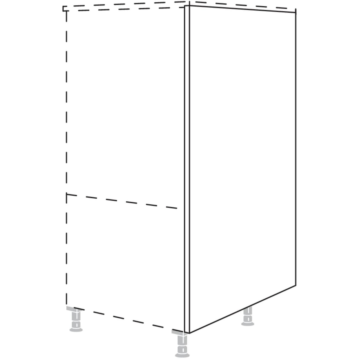 Nobilia Wange für Raumplanung in Korpushöhe HWKR16-X 16861