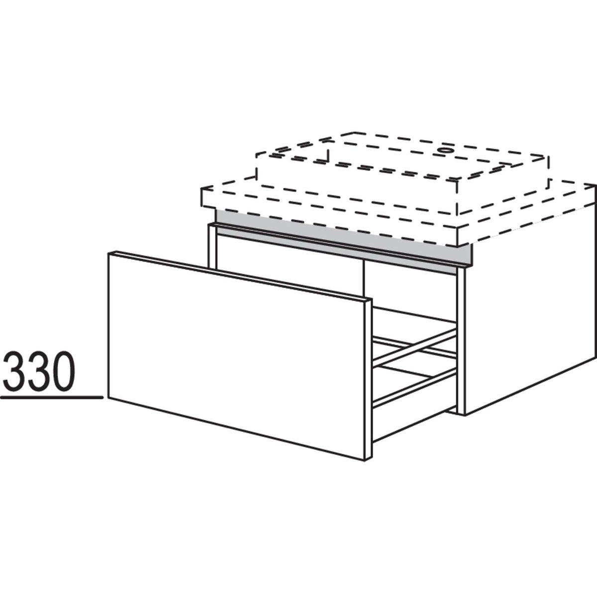nobilia Waschtischschrank NBWA45-36 67333