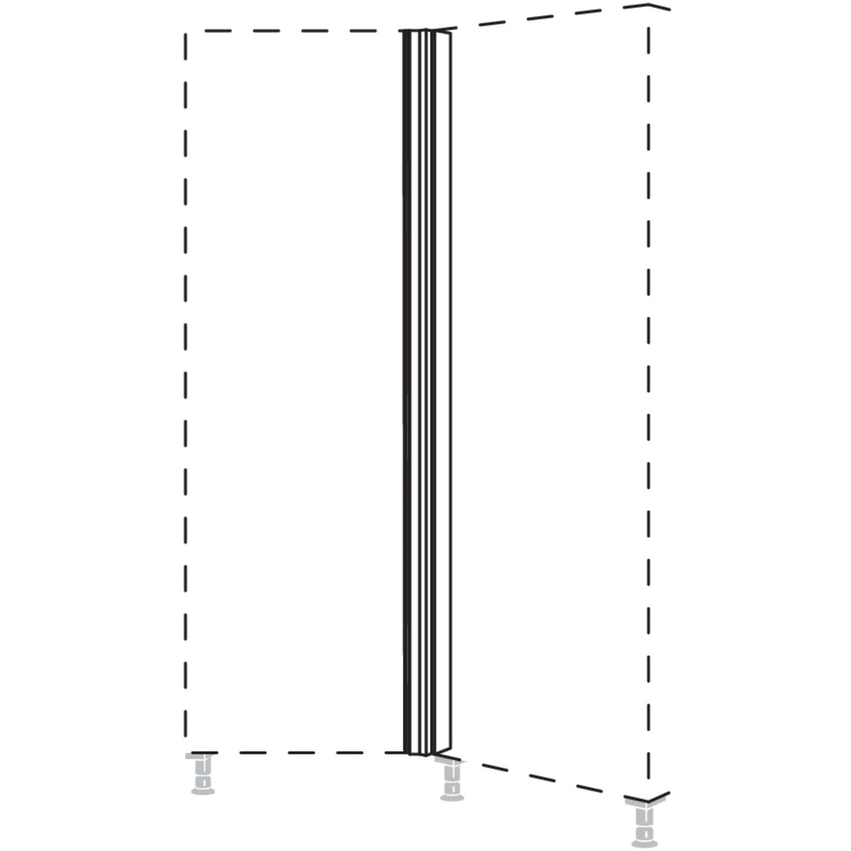 Nobilia Winkelpassstueck 135-- variabel HPE135-V-1 25483