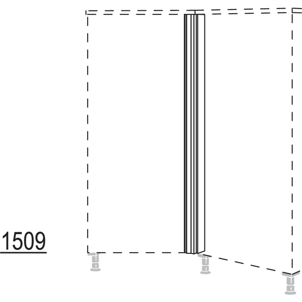 Nobilia Winkelpassstueck 135-- variabel HPE135-V 24753