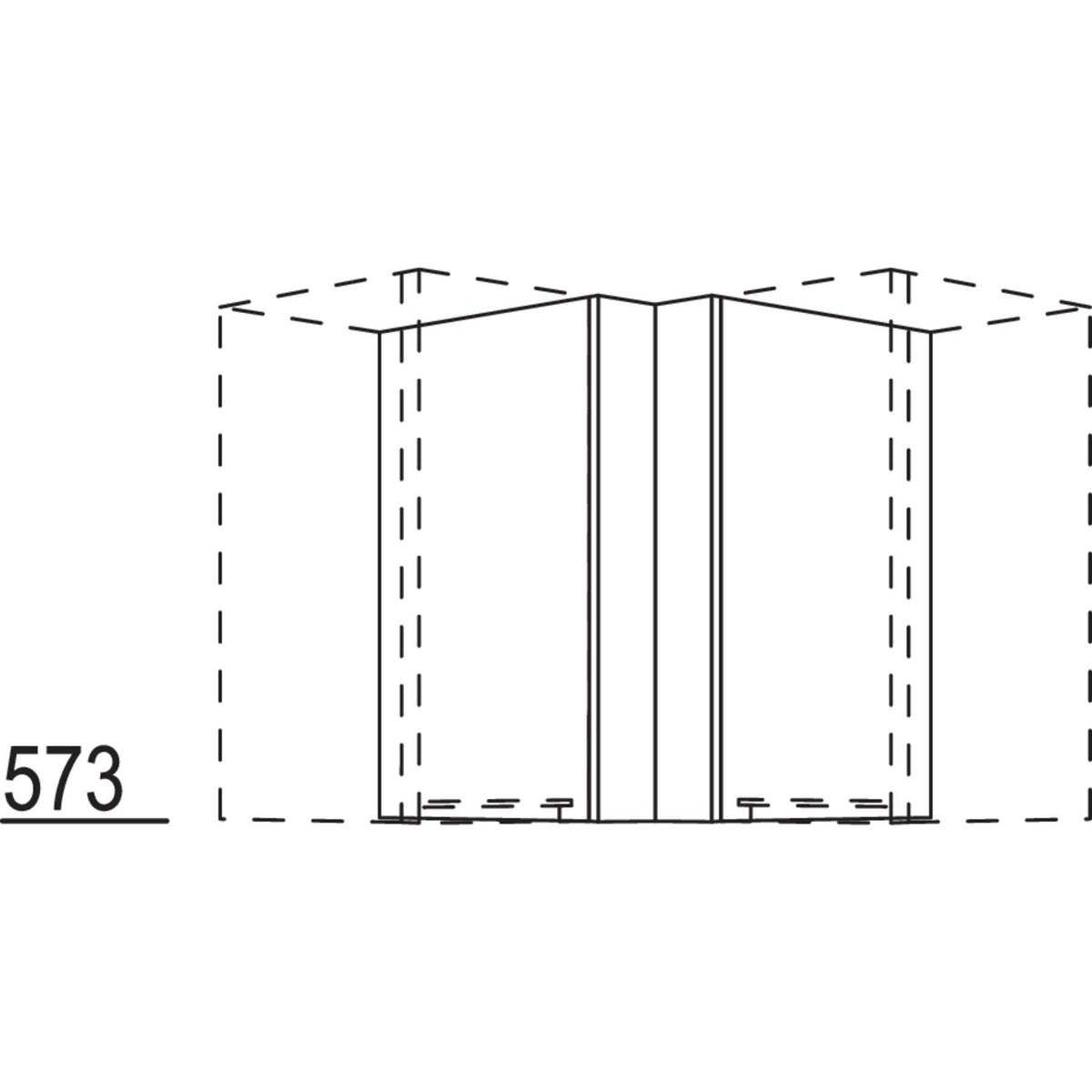 Nobilia Winkelpassstueck NWPE45-58 65477