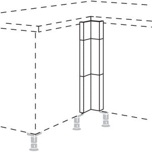 Nobilia Winkelpassstueck in geteilter Optik- variabel UPE-VSA 32144