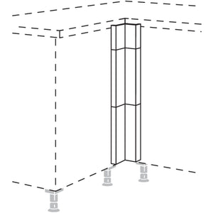 Nobilia Winkelpassstueck in geteilter Optik- variabel UPE-VSA-M 55177