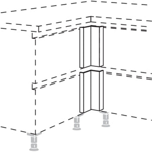 Nobilia Winkelpassstueck in geteilter Optik NUPET-V 53144