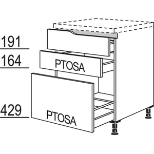 nobilia XL-Abschluss-Auszugschrank Curve LU2SAAC60-X 55646