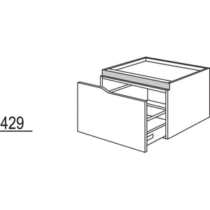 Nobilia XL-Abschluss-Auszugschrank Curve NUAAC60-43 54662