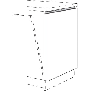 Nobilia XL-Abschluss-Frontwange fuer vollintegrierte Geschirrspueler am Zeilenende NUWFG50-78-X 57960