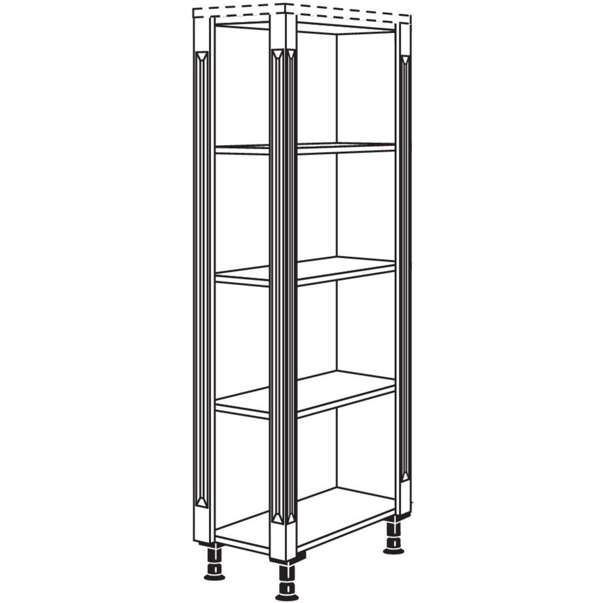Nobilia XL-Abschlussregal Landhaus HRA-PI-X 34794