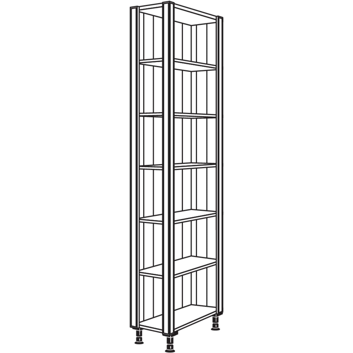 Nobilia XL-Abschlussregal Landhaus HRA-PIH-2X 41897