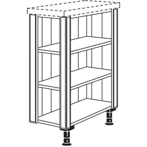 Nobilia XL-Abschlussregal Landhaus URA-PIH-X 37763