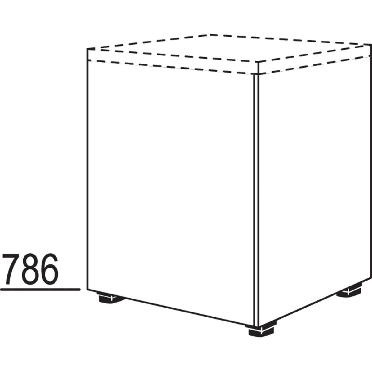 nobilia XL-Abschlussschrank FurnSpin UFSP60-X 33029
