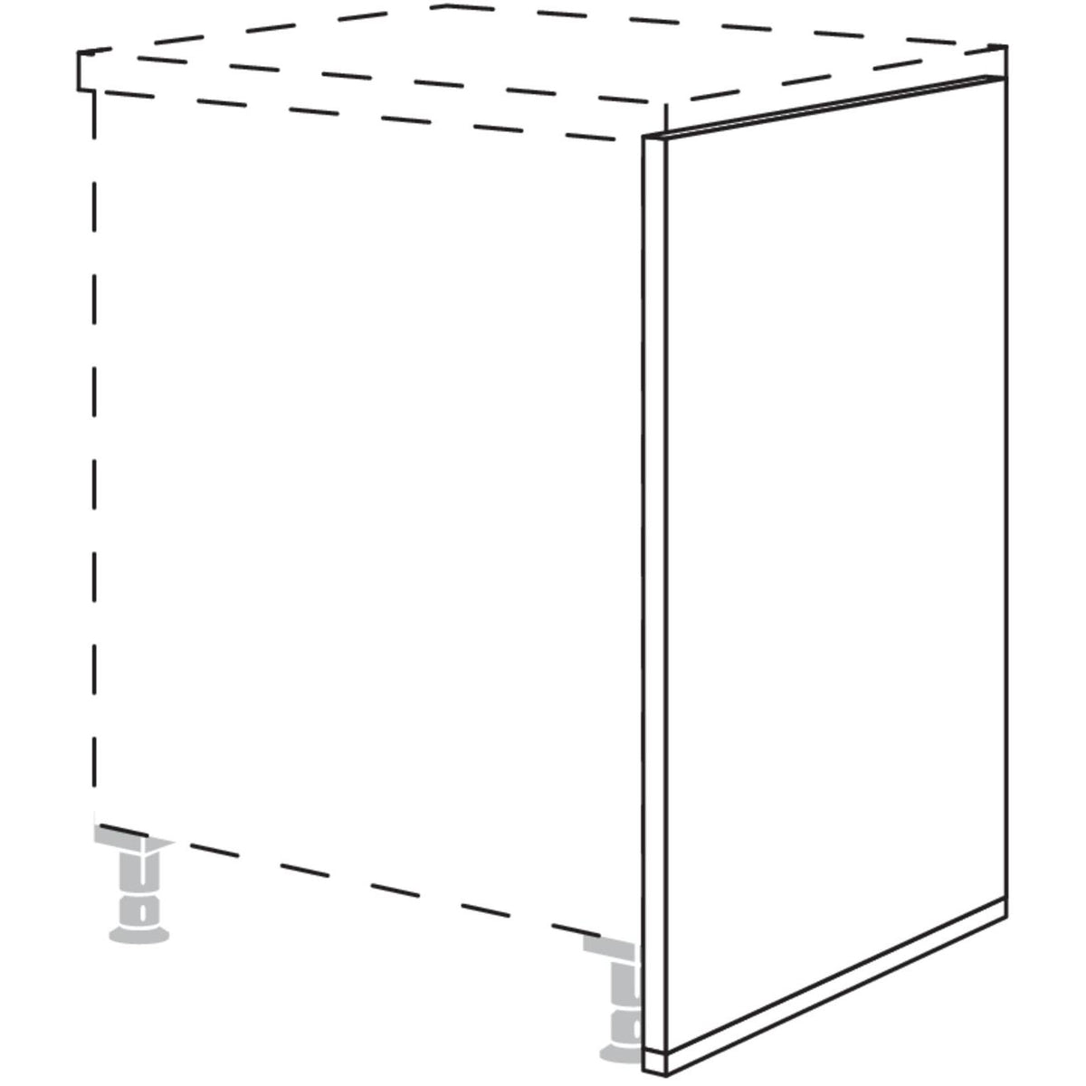 Nobilia XL-Abschlusswange UWAV25-X 25707