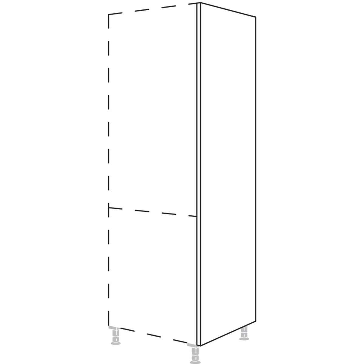 Nobilia XL-Abschlusswange in Korpushoehe HWK10-1X 10322